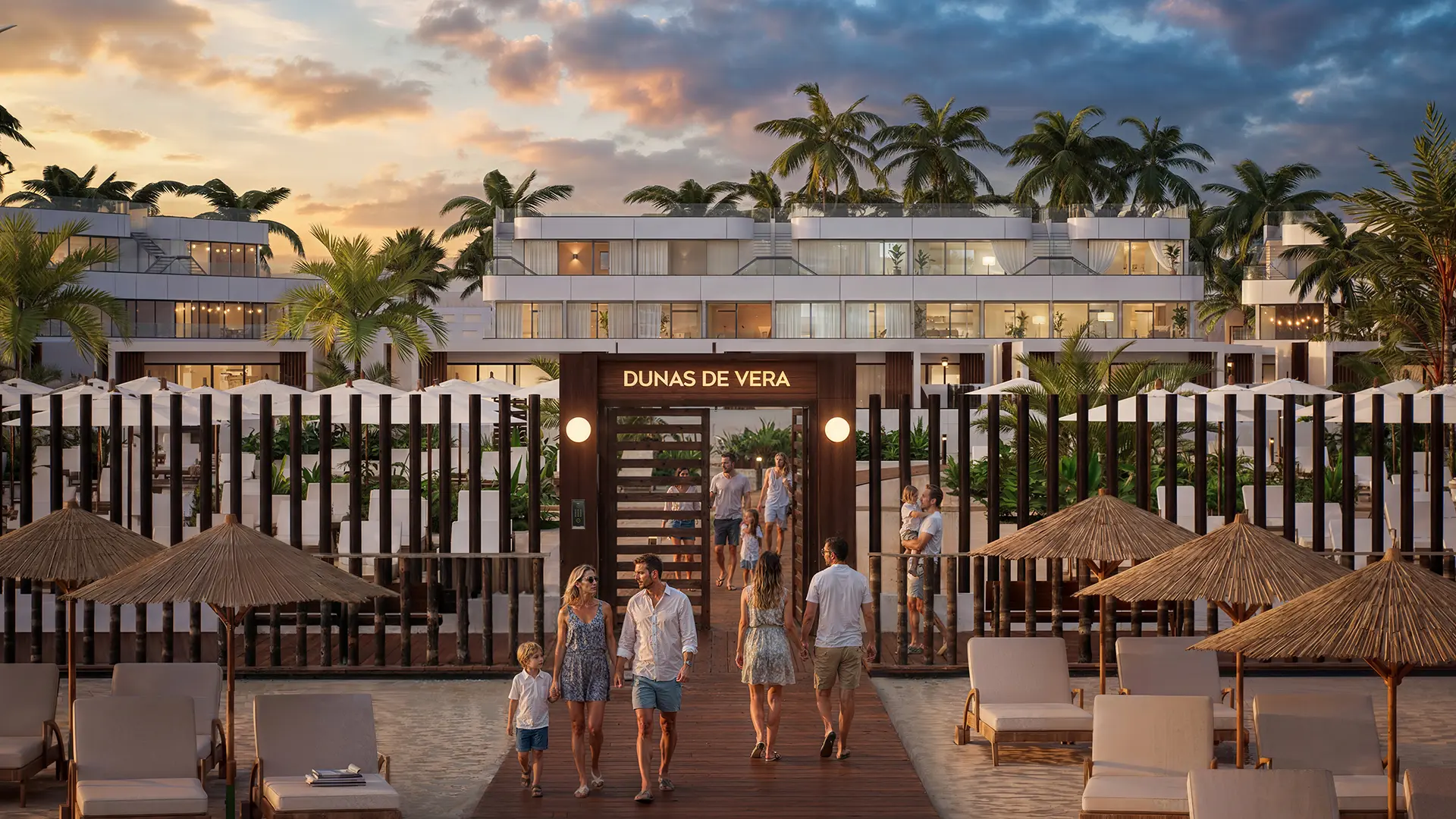 Acceso playa privada