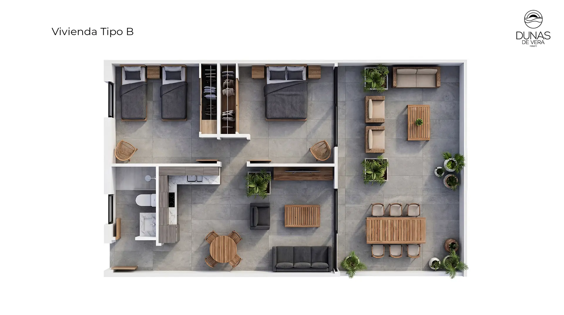 Apartamento 2 Dormitorios — Tipo B