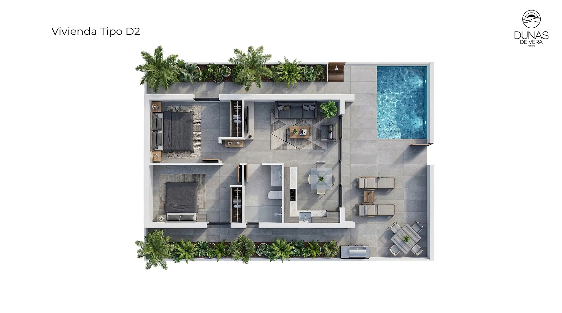 Villa 2 Dormitorios — Villa D2