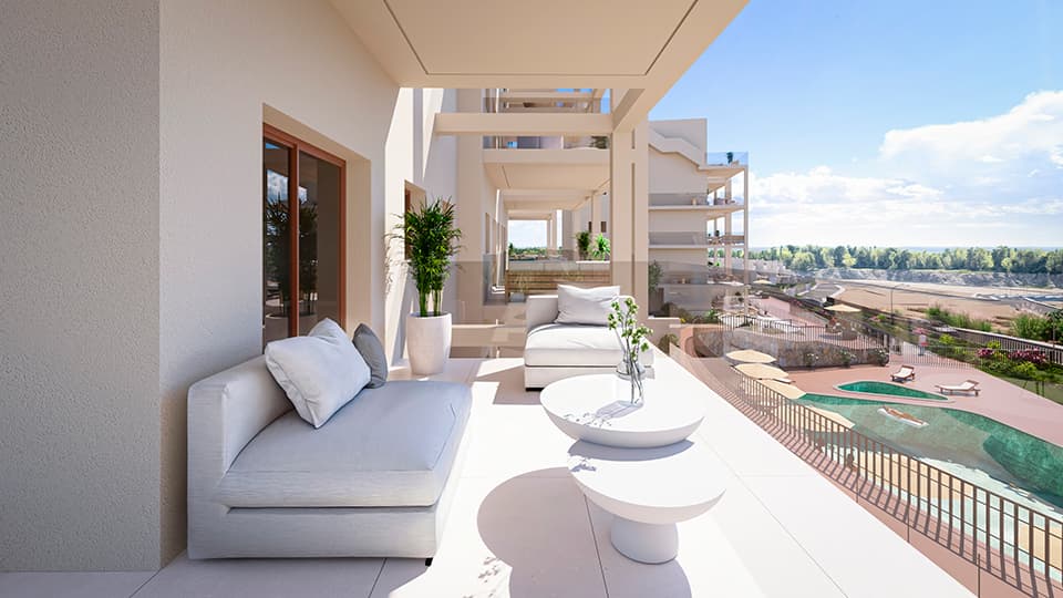 Apartamentos Aneas — terraza