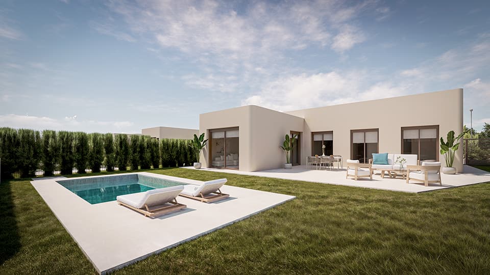 Terraza y piscina — vista 2
